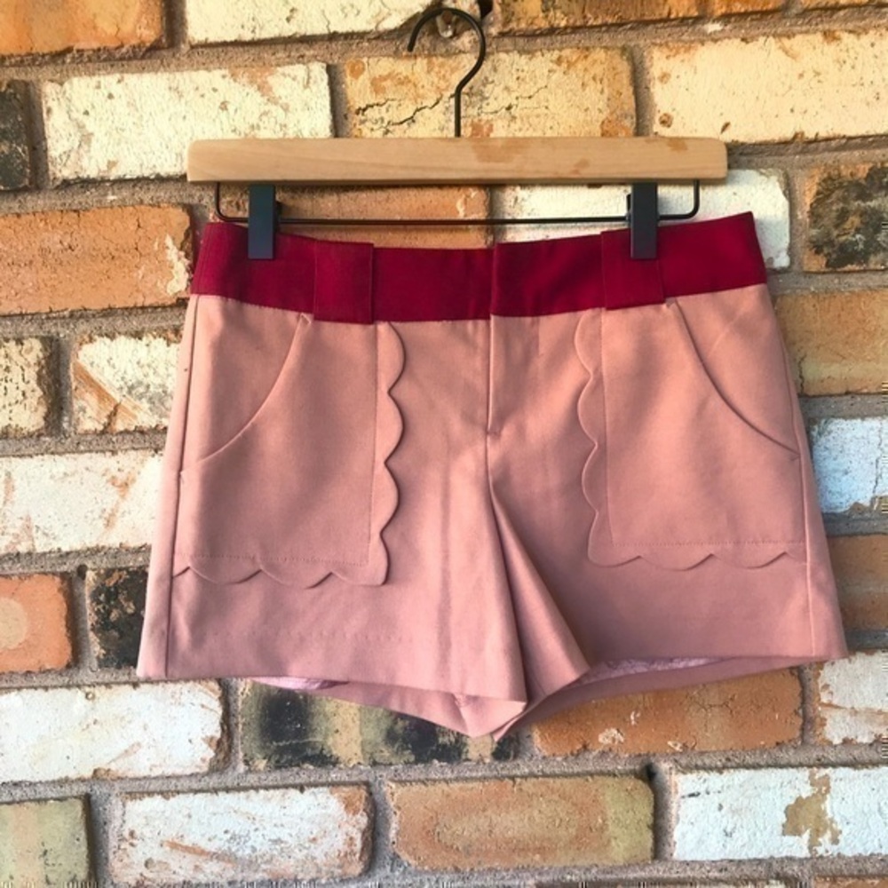 Jill Stuart Shorts with scalloped pockets